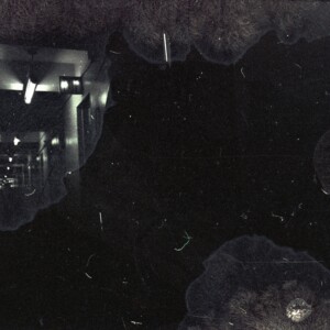 Damaged negative of the hallway. Seems fitting somehow.