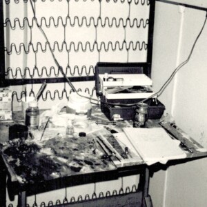 My desk at that time.