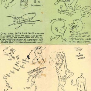 Another few pages of the mini comic. I think that's me as a roach.